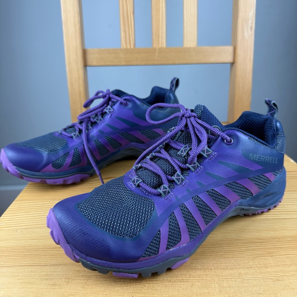 Merrell Siren Edge Women's Blue and Purple Hiking Shoes size 8